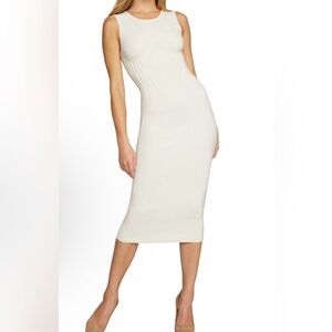 Good‎ American The Influential Corset Waist Sleevless Sweater Dress US 5 6 Midi